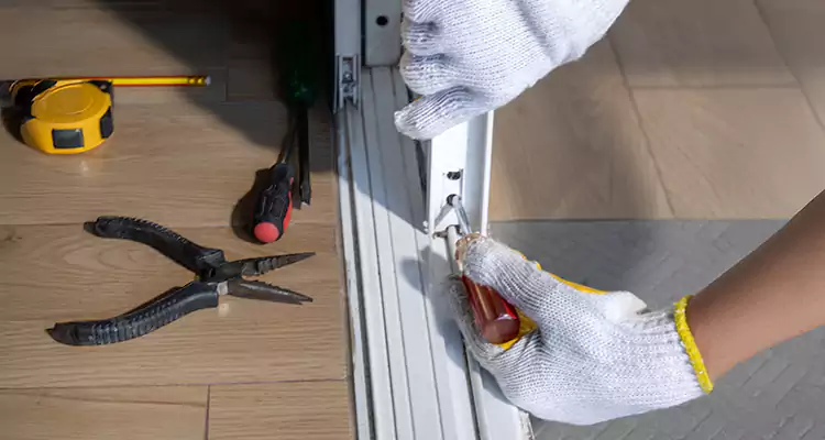 Backyard Sliding Door Track Repair in Palmetto Bay, FL